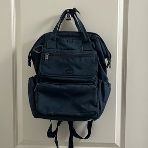 EUC Lug Via Convertible Backpack/Tote in Heather Indigo